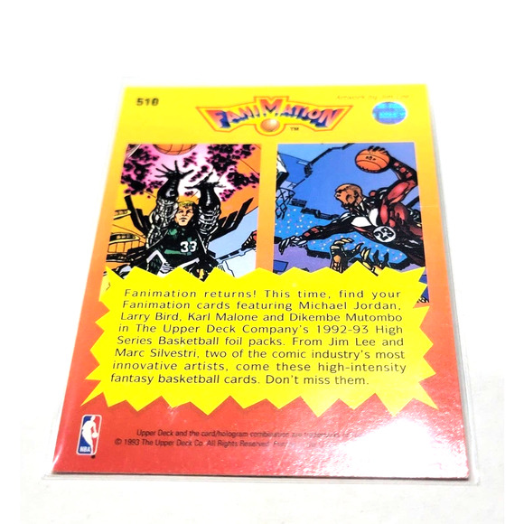 Larry Bird / Michael Jordan FAN 1992 Upper Deck #510 Celtics / Bulls - Picture 2 of 2